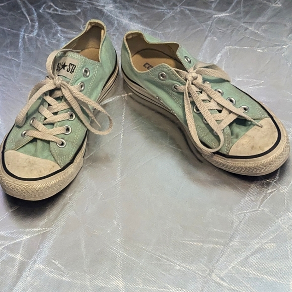 Converse Teal Low Top Sneakers - Picture 1 of 3